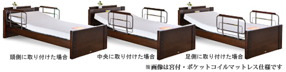 サイドレールを差し替えた場合の画像