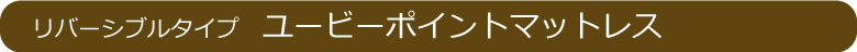 リバーシブルタイプのユービーポイントマットレス