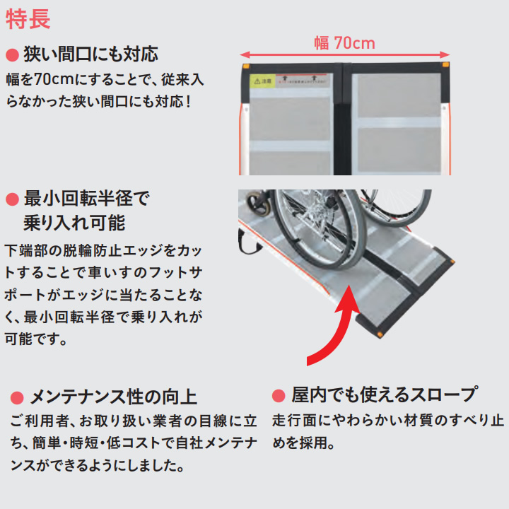 ケアスロープ ケアメディックス CS-65 CS-100 CS-120 CS-150 CS-175 CS