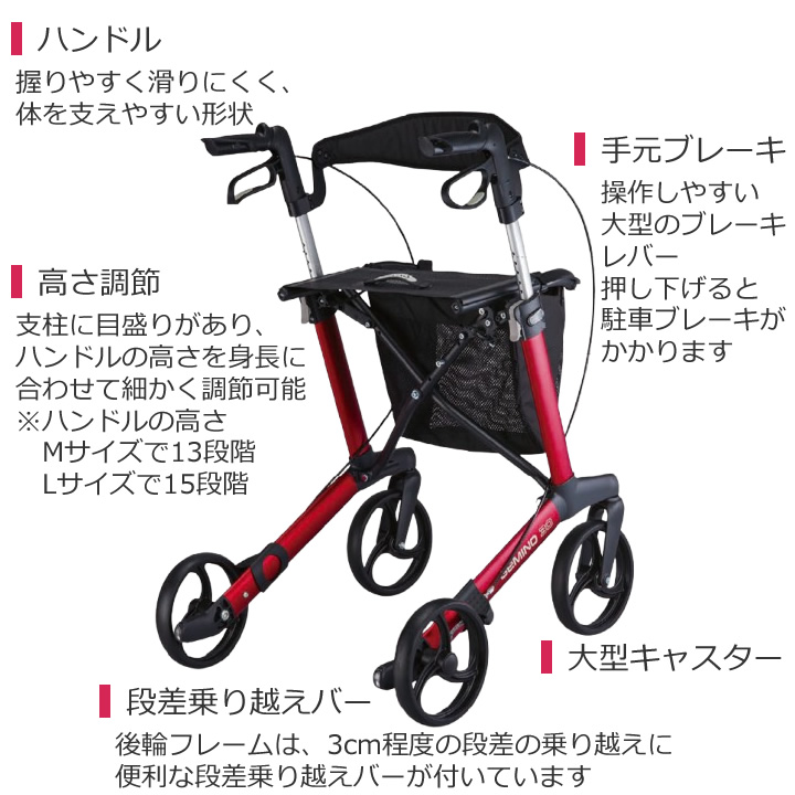 KZ-325100__KZ-325200ジェミノ 折りたたみ式歩行車