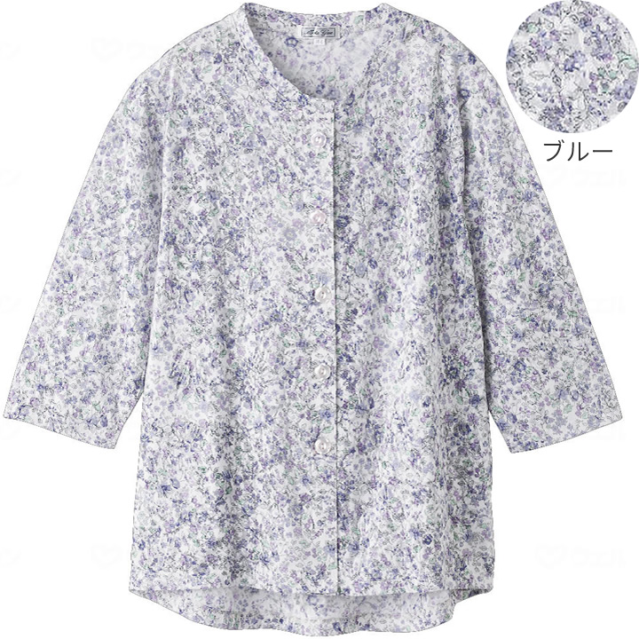 820626-01__820626-21__820626-11カット7分袖 マグネット釦 カーディガン 指先ストレッチ