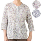 カット7分袖 マグネット釦 カーディガン 指先ストレッチ<!-- 株式会社ケアファッション --><!-- 247768 -->