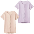 婦人 3分袖 ワンタッチシャツ 前あき 制菌・抗菌加工 愛情らくらく<!-- グンゼ株式会社 --><!-- 937301 -->