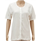 ひば前開き５分袖（ラグラン袖）（フライス） 神戸生絲 HV204