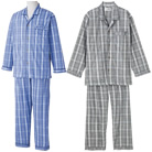 ワンタッチパジャマ 紳士 ケアファッション 89294-02 89294-03 89294-12 89294-13