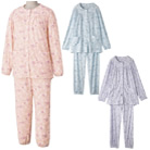 ワンタッチパジャマ 婦人 ケアファッション 97980-01 97980-02 97980-11 97980-12 97980-21 97980-22