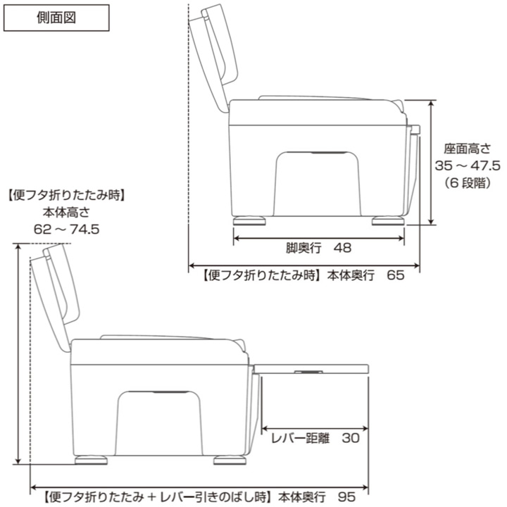PN-L30401CH__PN-L30402CH__PN-L30403CHラフィーネキューブ Cube 木目 バケツ式