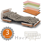 楽匠フィット 樹脂ボード パノラマタイプ 3モーター Xタイプ 楽匠Fit 3点セット<!-- パラマウントベッド株式会社 --><!--  -->