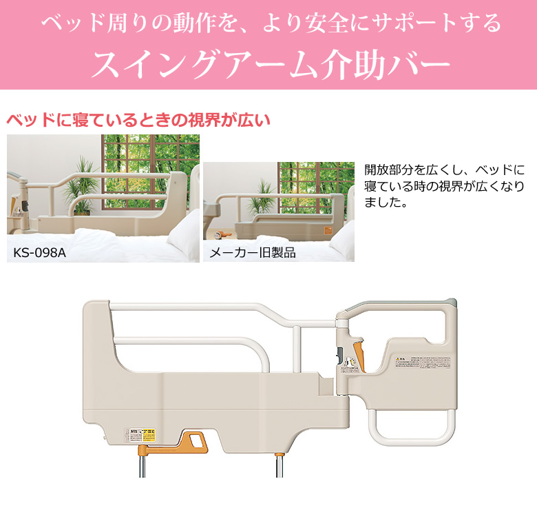 ベッド周りの動作をより安全にサポート