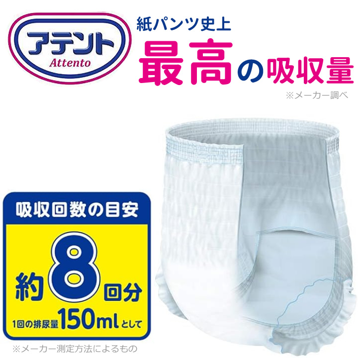 20773919→21001689アテント 夜1枚安心パンツ パッドなしでずっと快適 Mサイズ