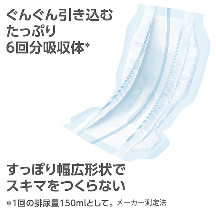 ライフリー 一晩中あんしん 尿とりパッド 夜用 スーパー 24枚入×6袋