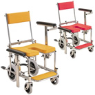 シャワーキャリー＜クリありシート＞ シャワー用車いす 背もたれ前後式 カワムラサイクル KS3