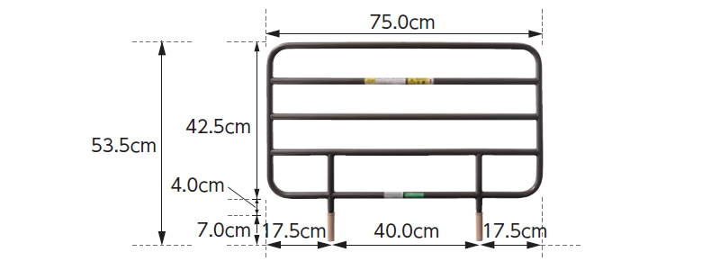レギュラーサイドレールサイズ