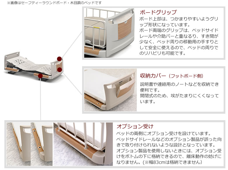 細部に至るまでこだわった 安心・安全・使いやすいベッド