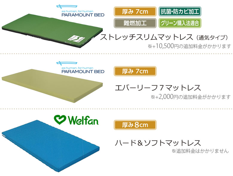 ストレッチスリムマットレス エバーリーフ7マットレス ハード&ソフトマットレス