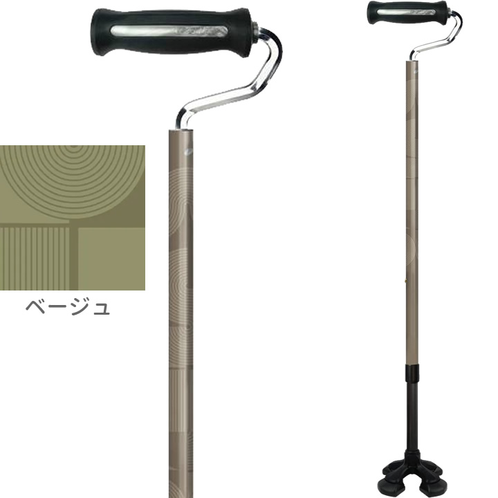 605502__605501__605500やわらGELグリップ4点杖 TYPE-U