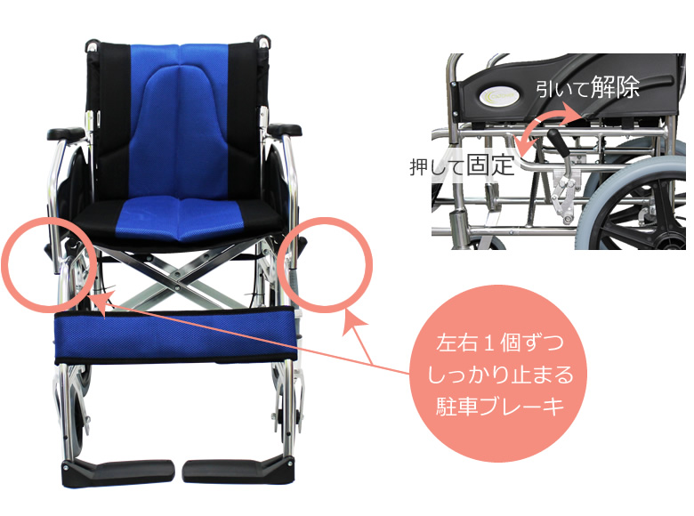 cuky-270 しっかり固定の駐車ブレーキ