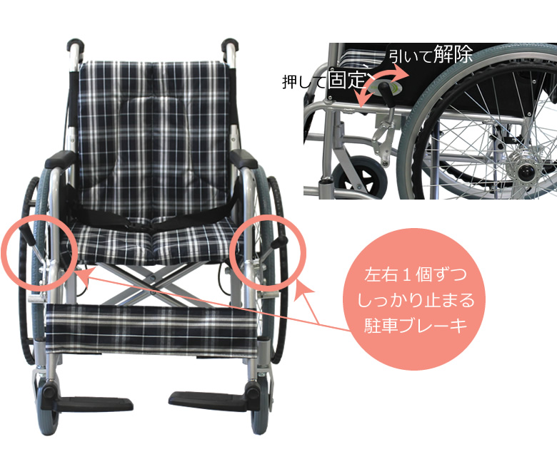 cuky-870 しっかり固定の駐車ブレーキ