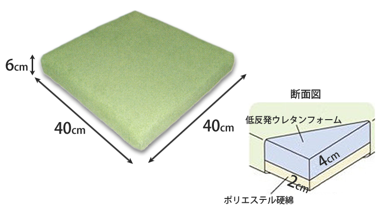 夢ごこちクッション 2層クッション