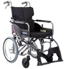 モダンシリーズ Aスタイル(A-Style) 座幅45cm 背折れ 介助用 中床タイプ・高床タイプ<!-- 株式会社カワムラサイクル --><!-- 503293 -->