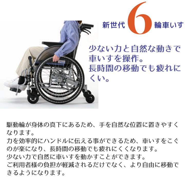 CJ01155SKR-5 新世代6輪車椅子 SKRシリーズ 自走型