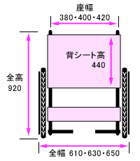 正面寸法図