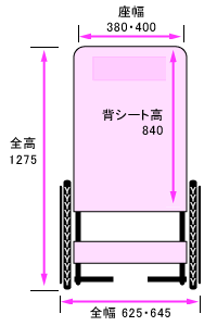 正面寸法図