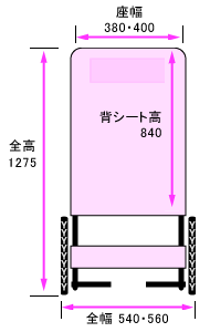 正面寸法図