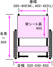 正面寸法図