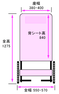 正面寸法図