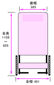 正面寸法図